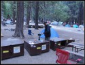 Jupííí, zabrali jsme poslední místo v Camp4 v Yosemite Village!!;)